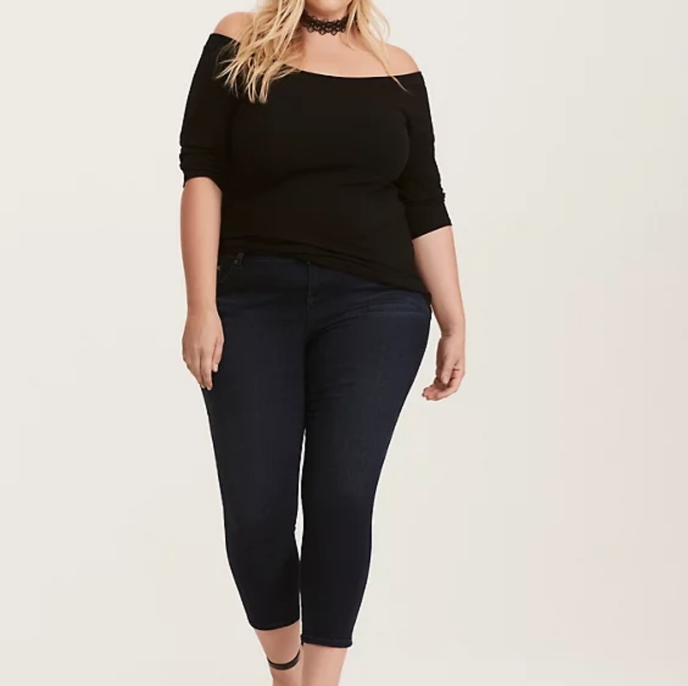 Torrid OFF THE SHOULDER BARDOT TOP